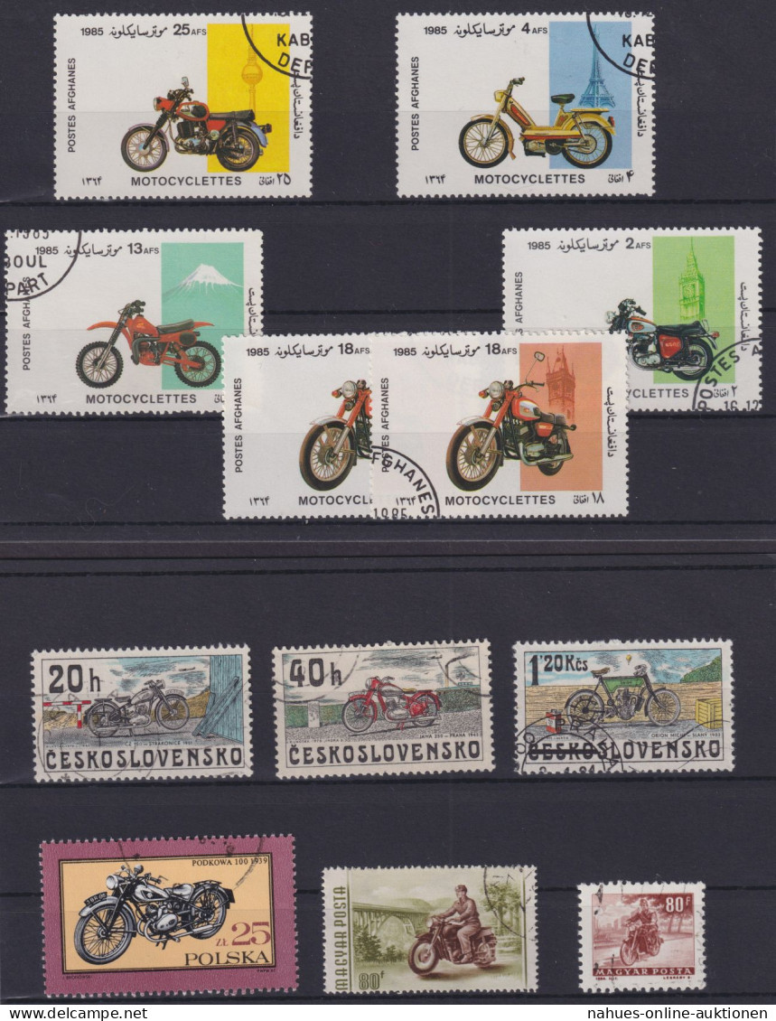 Übersee Schönes Lot Alter Motorräder Oldtimer Div Länder Afganistan Laos Vietnam - Motos