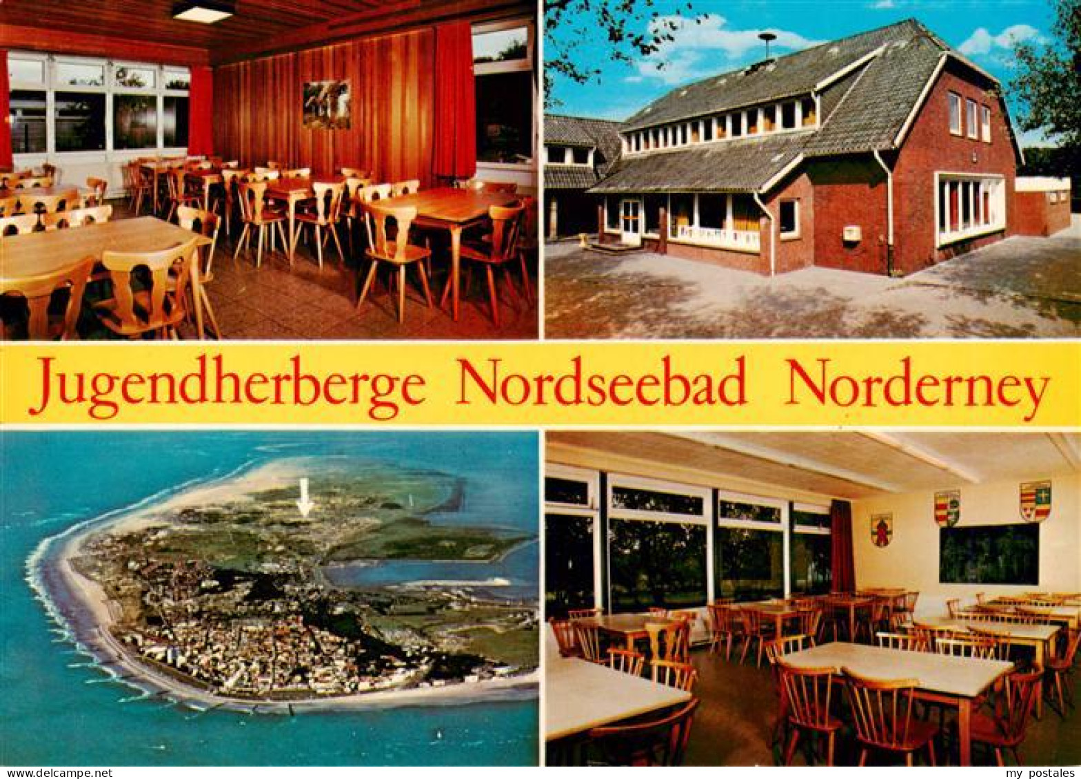 73905569 Norderney Nordseebad Jugendherberge Gastraeume Fliegeraufnahme - Norderney