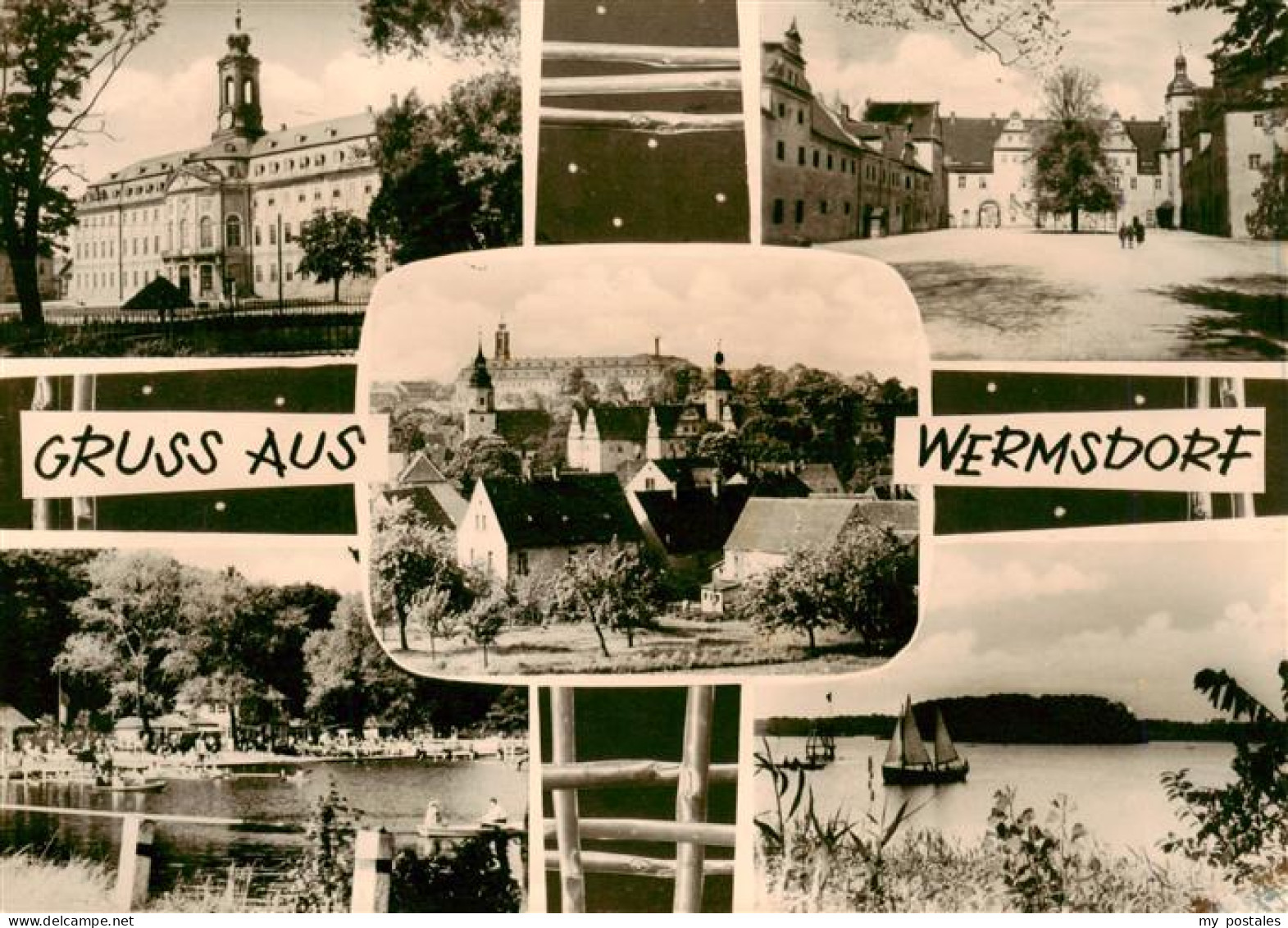 73905536 Wermsdorf Schloss Seepartien Teilansichten - Wermsdorf