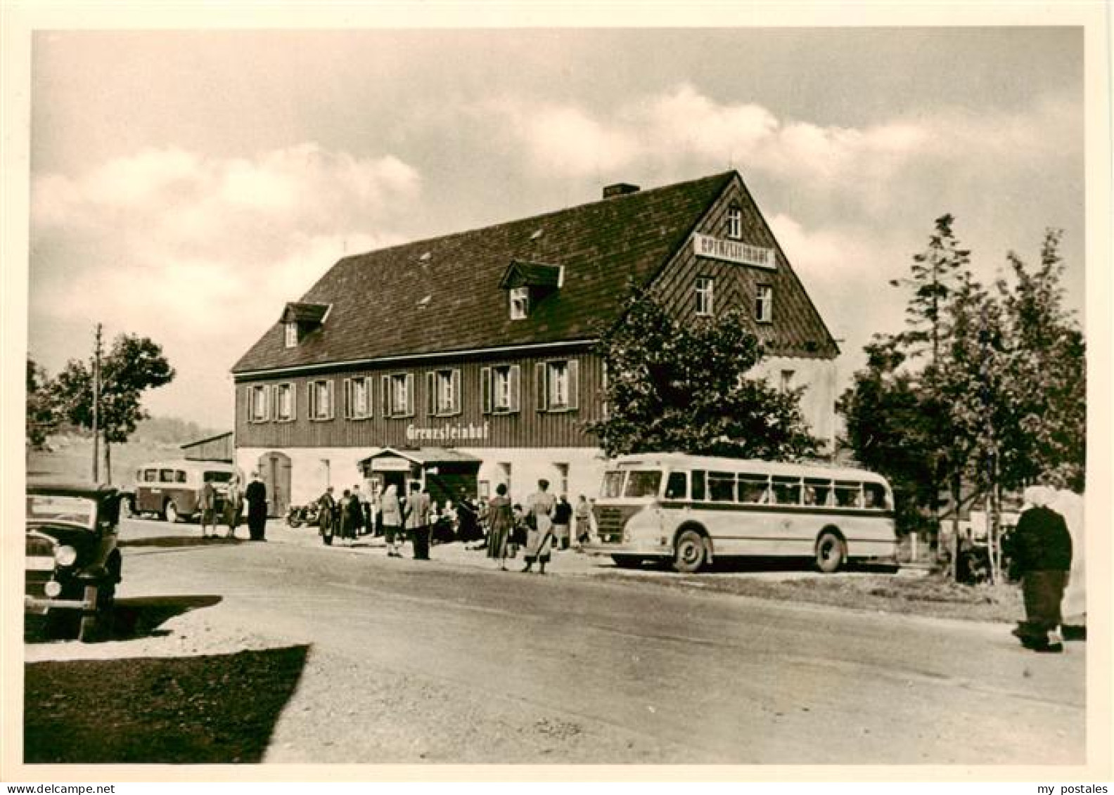 73905532 Zinnwald-Georgenfeld Erzgebirge Sachsen Speisegaststaette Grenzsteinhof - Altenberg