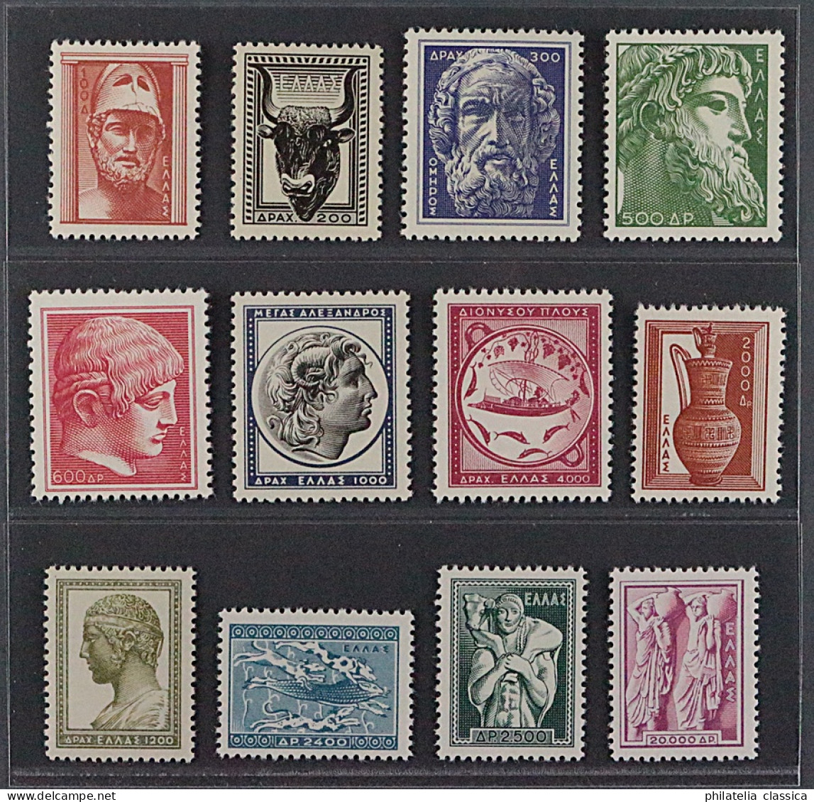 Griechenland  603-14 **  Antike Kunst 1954, Komplett, Postfrisch, KW 320,- € - Ongebruikt