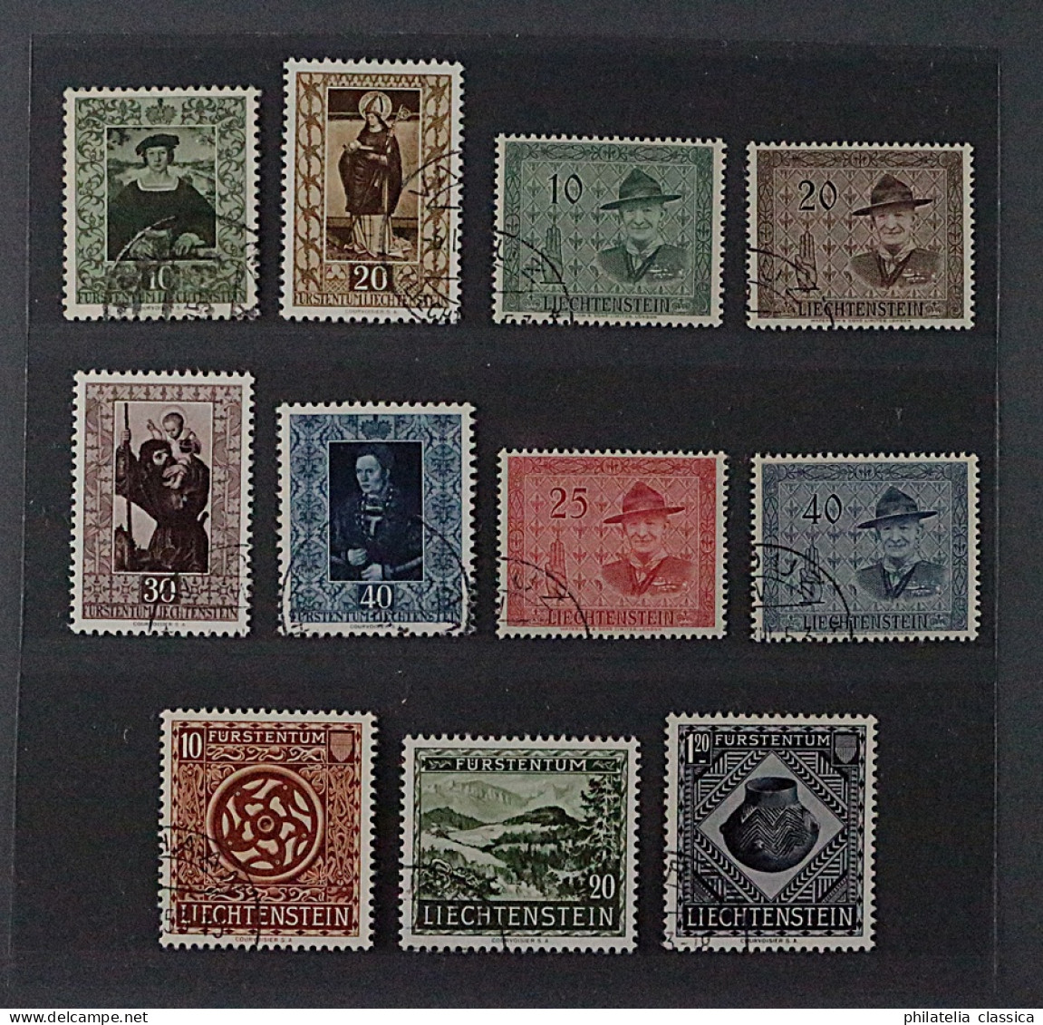 Liechtenstein  311-21,  Jahrgang 1953, Komplett, Sauber Gestempelt, KW 250,- € - Oblitérés