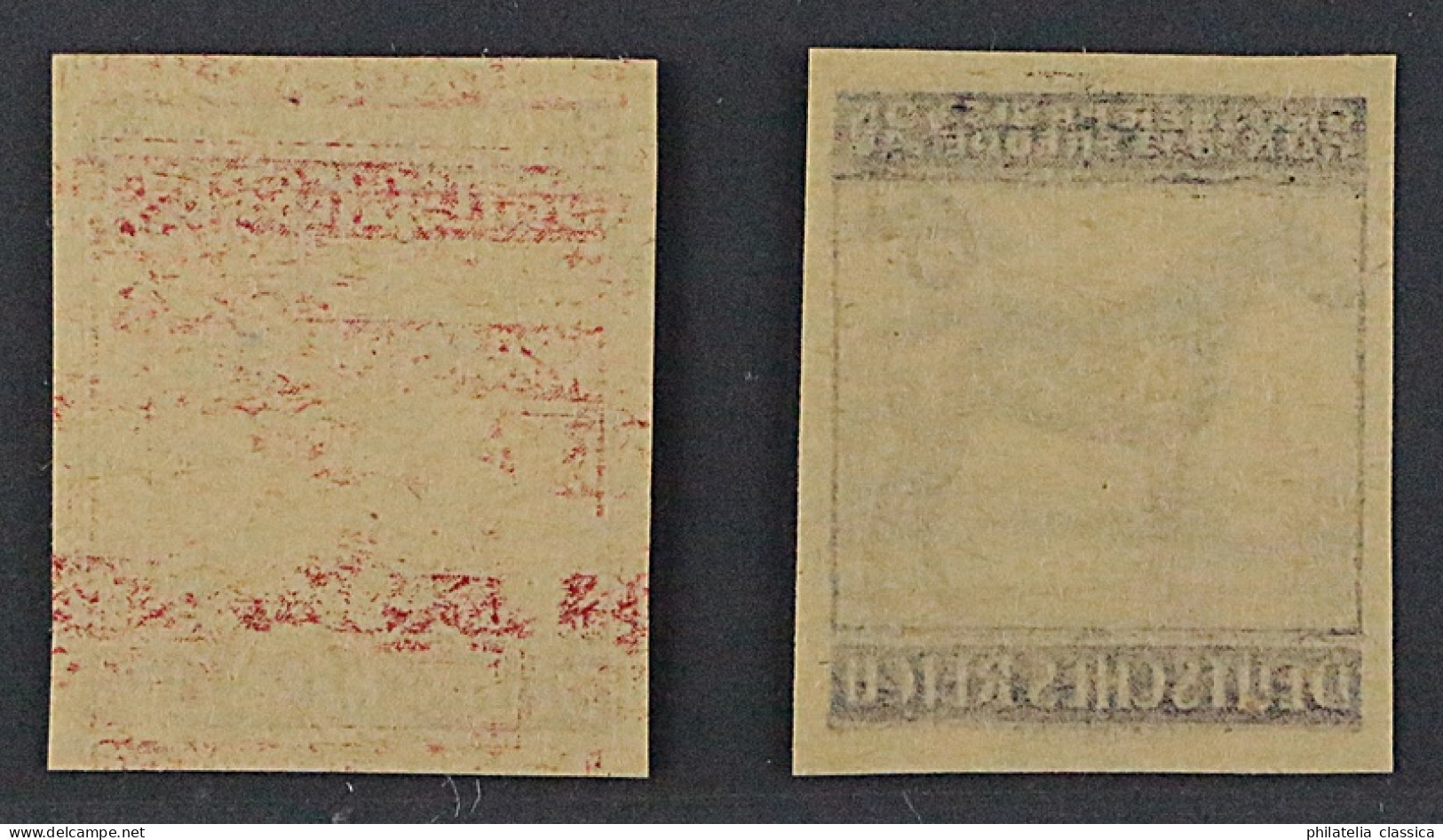 Dt. Reich 857-58 P, Pferde 6+12 Pfg. UNGEZÄHNT Probedrucke Postfrisch, KW 150,-€ - Neufs