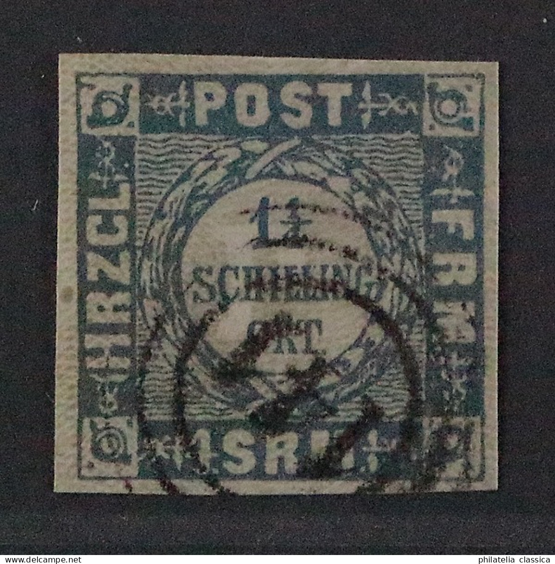 Schleswig 6, Dicke Schrift, Mit Seltenem Stempel 141 CREMPE, LUXUS, KW 325,-€ - Schleswig-Holstein