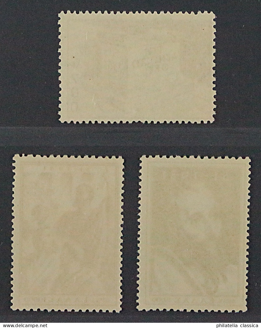 Griechenland 579-81 ** Paulus 1954, Höchst-Werte Komplett, Postfrisch, KW 280,-€ - Unused Stamps
