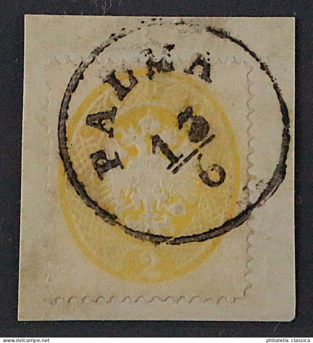 Lombardei  14, Wappen 2 Soldi Enge Zähnung Briefstück PALMA, Befund, KW 150,- € - Lombardy-Venetia