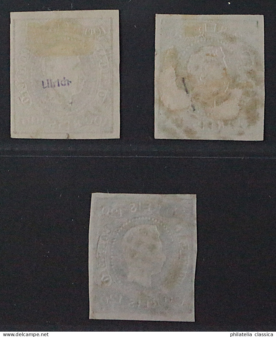 Portugal 21,23-24, König Luis 50,100 + 120 R. Erstklassige Erhaltung, KW 340,- € - Unused Stamps