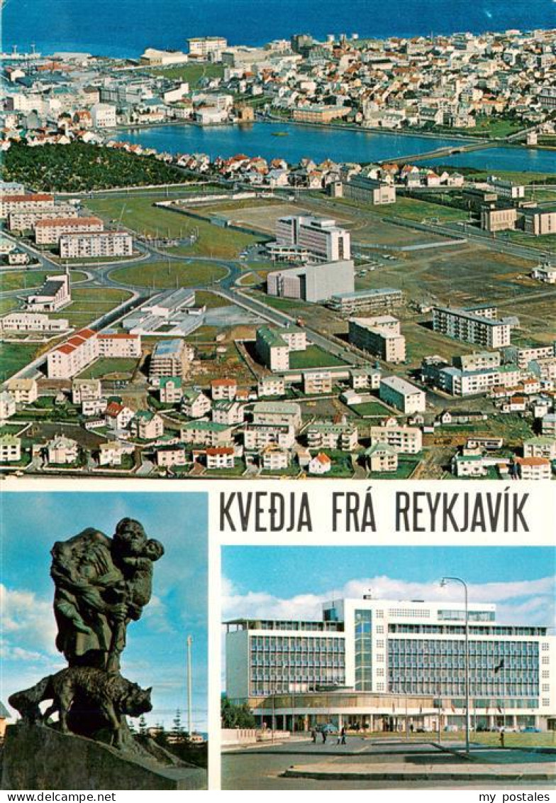 73905448 Reykjavík Island Fliegeraufnahme Monument Hotel - Island