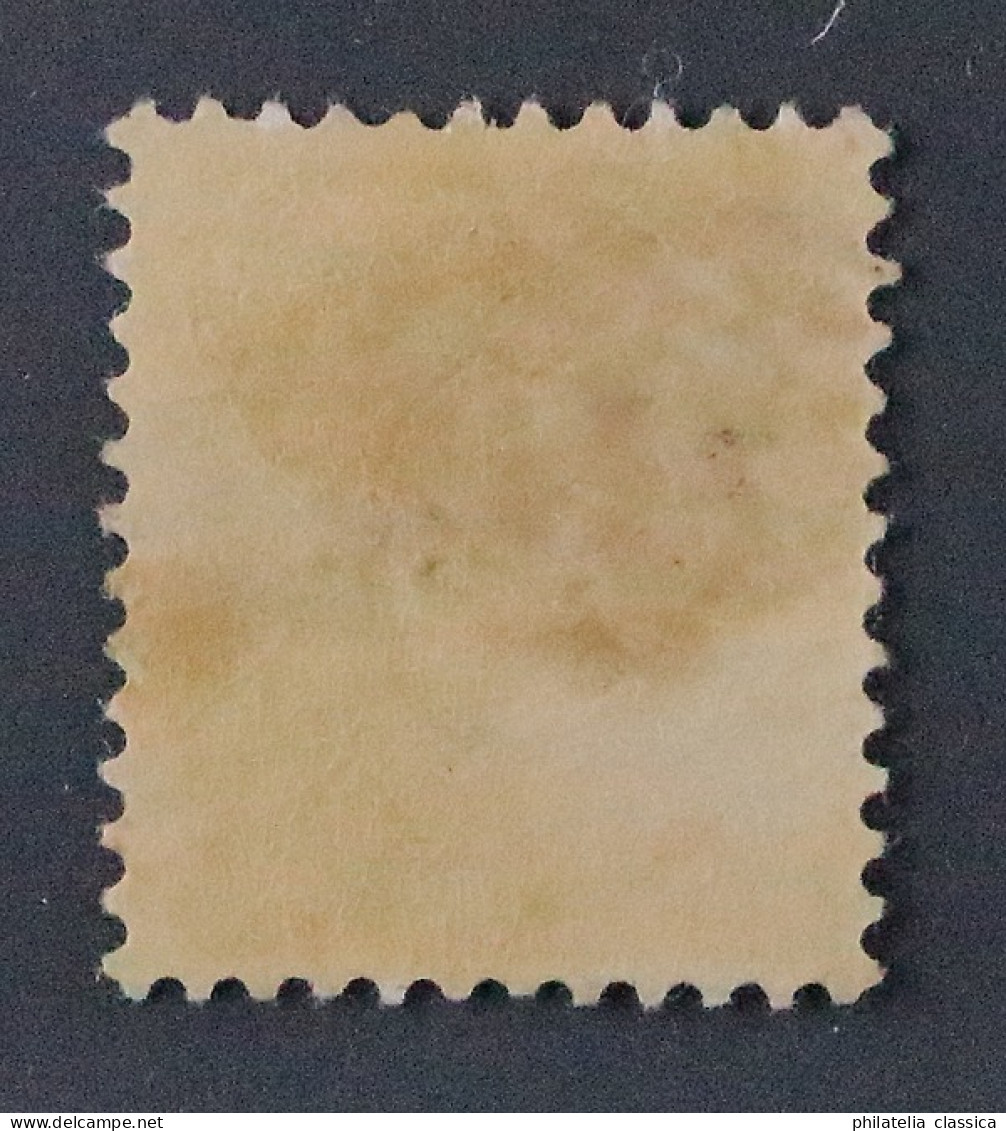 Schweiz 63 XA *, 1 Fr. Breites Kontrollzeichen, Ungebraucht, Geprüft KW 600,- € - Unused Stamps