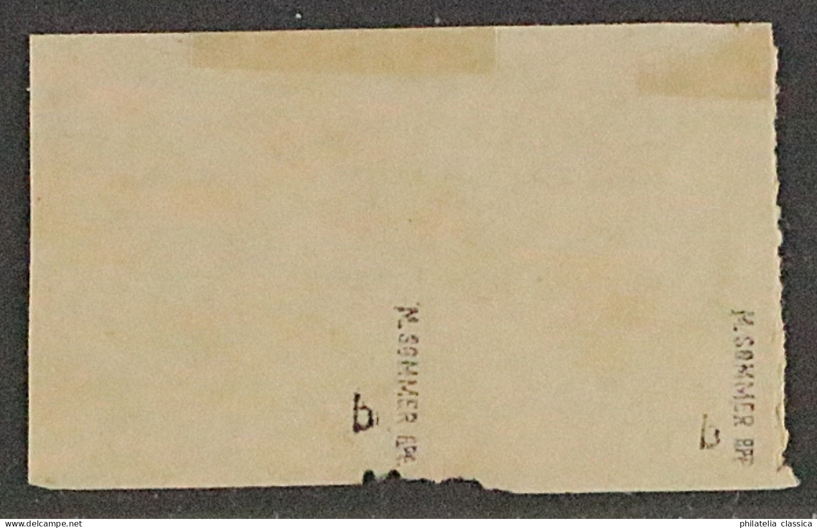 Dt. Reich  17 B,  1/3 Gr. Dunkelgrün, 2 X Auf Briefstück, Geprüft KW 300,- € - Used Stamps