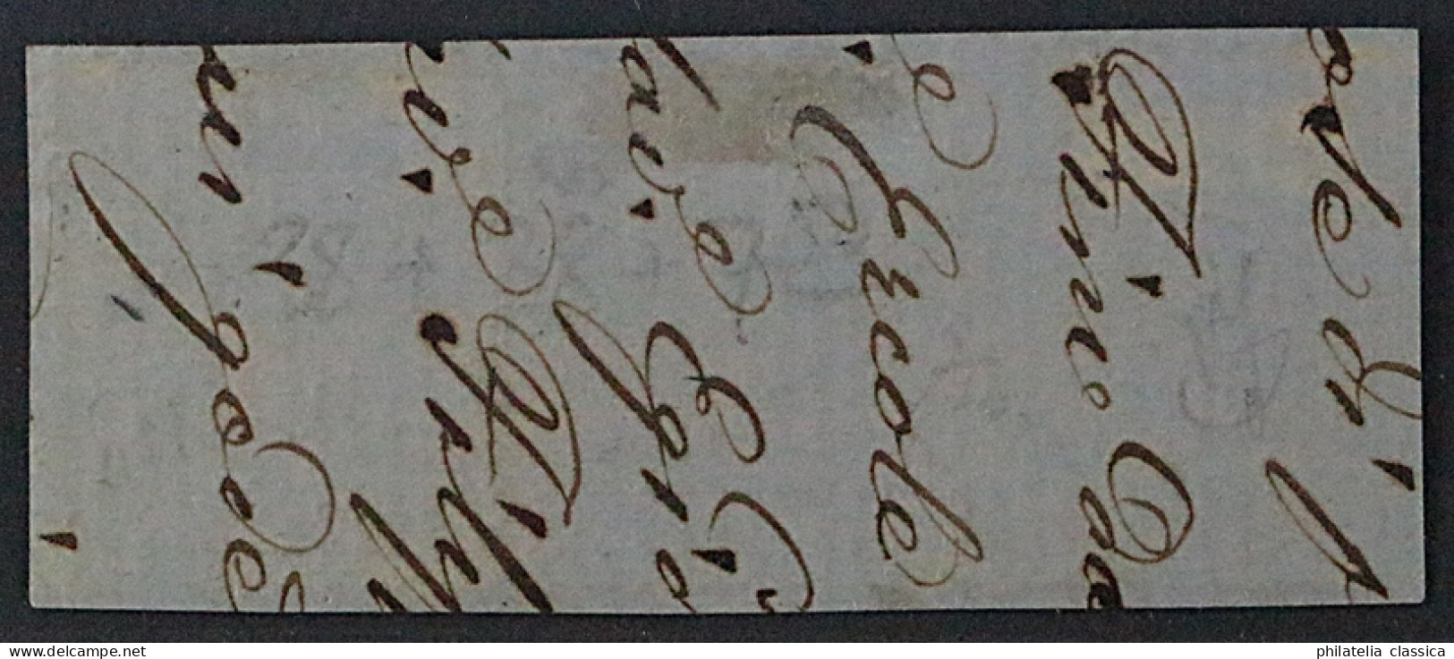 Lombardei  8 II, Paar 3 So. Grün + 10 So. Auf Briefstück ROVIGO, KW 350,- € - Lombardo-Venetien