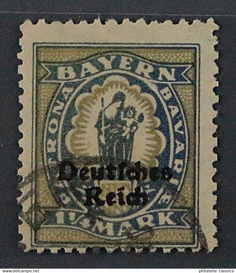 1920, Dt. Reich  130 PF IV,  PLATTENFEHLER : Brust Unbedeckt, Geprüft KW 170,- € - Used Stamps