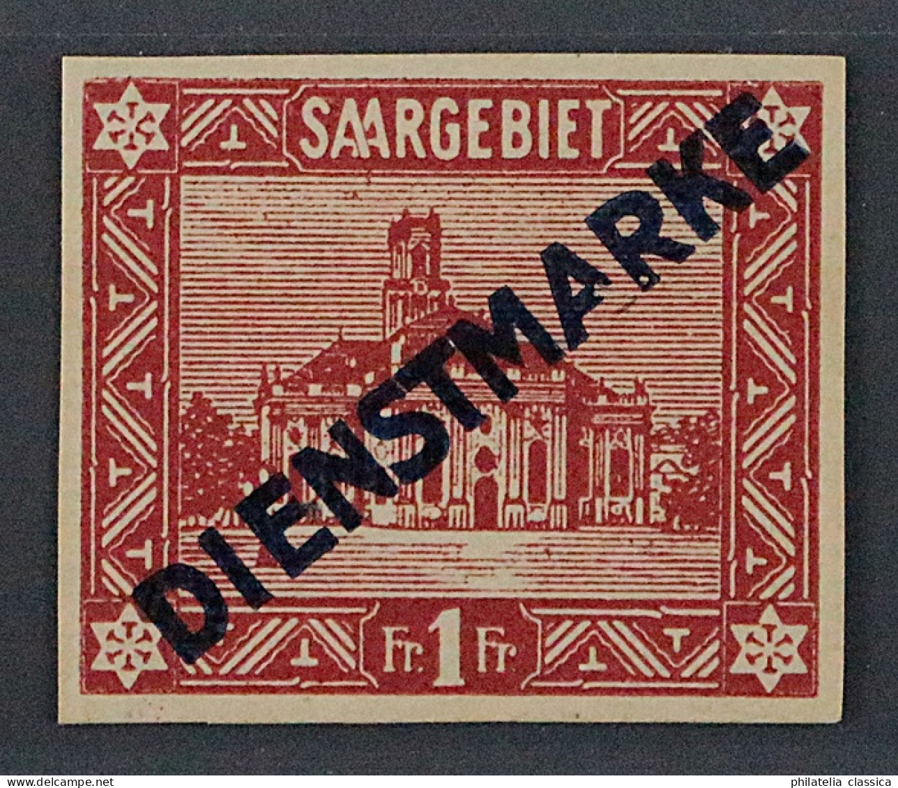 SAAR Dienst 1-11 I U */** Erste Ausgabe UNGEZÄHNT, Type I, Geprüft KW 2670,- € - Unused Stamps