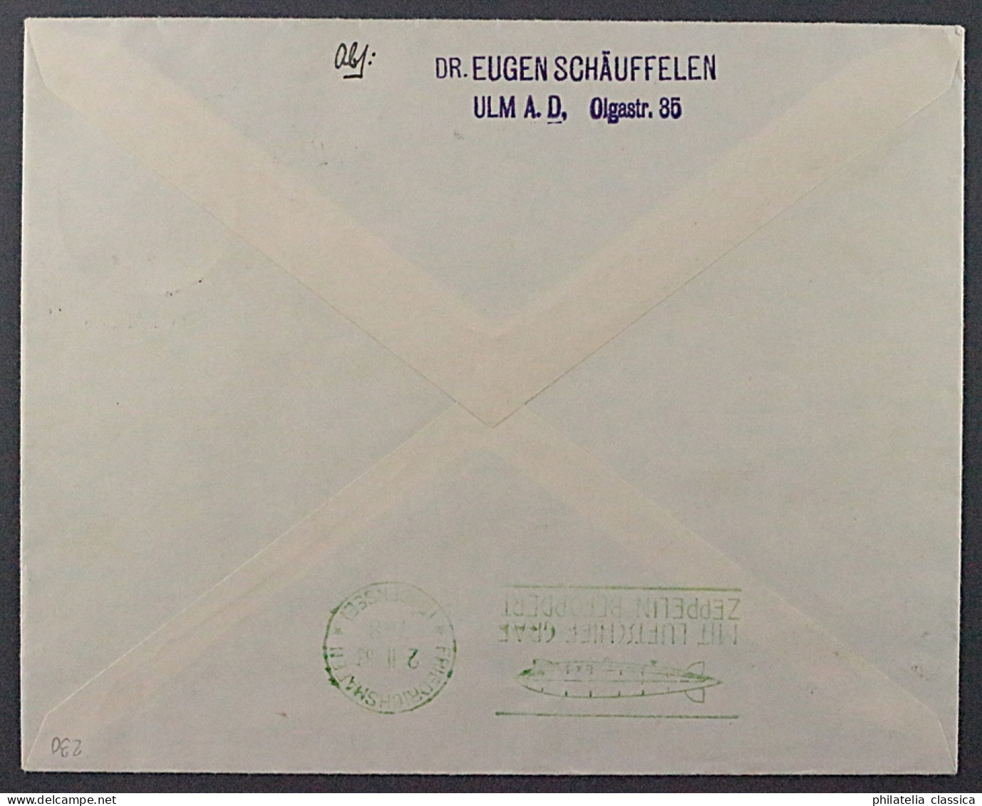 Dt. Reich  498 Brief  Chikagofahrt 4 RM Auf Zeppelinbrief, Selten, KW 800,- € - Lettres & Documents