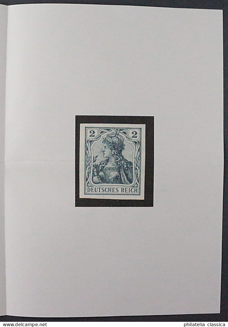 Dt. Reich  83 I U ** Germania Friedensdruck UNGEZÄHNT, Fotoattest KW 2500,- € - Unused Stamps