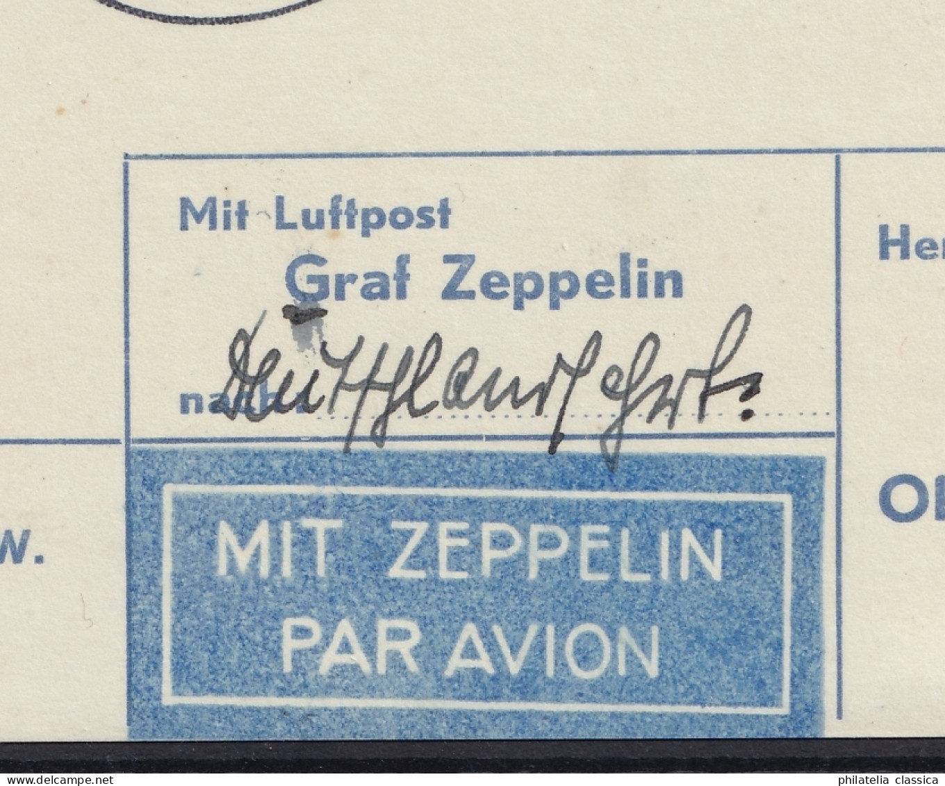 1936 ZEPPELINPOST Si. 344, Bordpostkarte Der Deutschlandfahrt 23.03.1936, 100,-€ - Airmail & Zeppelin