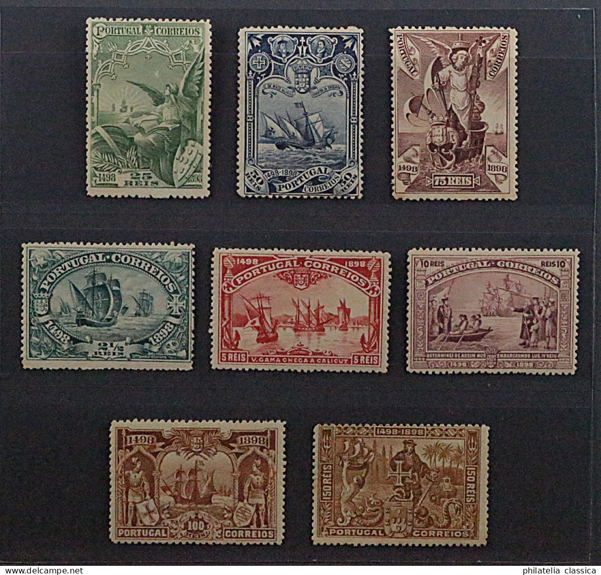 PORTUGAL 138-45 *,  Vasco Da Gama, 8 Werte Komplett, Originalgummi, KW 240,- € - Neufs