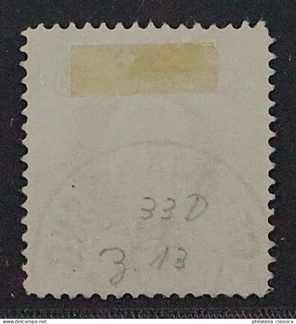 1867, ÖSTERREICH 41 II E, 50 Kr. Druck Fein, Seltene Zähnung L13, Geprüft 320,-€ - Oblitérés