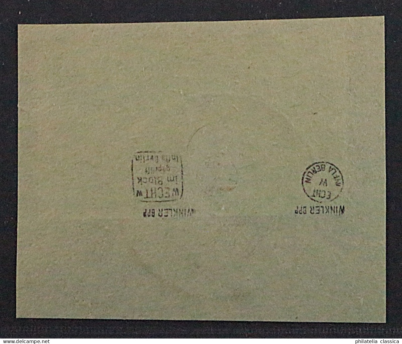 Dt. Reich  123 U Luxus-Briefstück Mit Paar 30 Pfg. UNGEZÄHNT, Geprüft KW 900,- € - Used Stamps