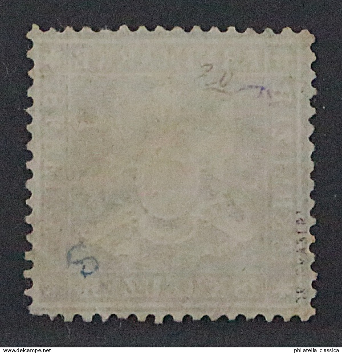1861, WÜRTTEMBERG 20 Y, 18 Kr. Dunkelblau, Enge Zähnung, SELTEN, Geprüft 2800,-€ - Afgestempeld