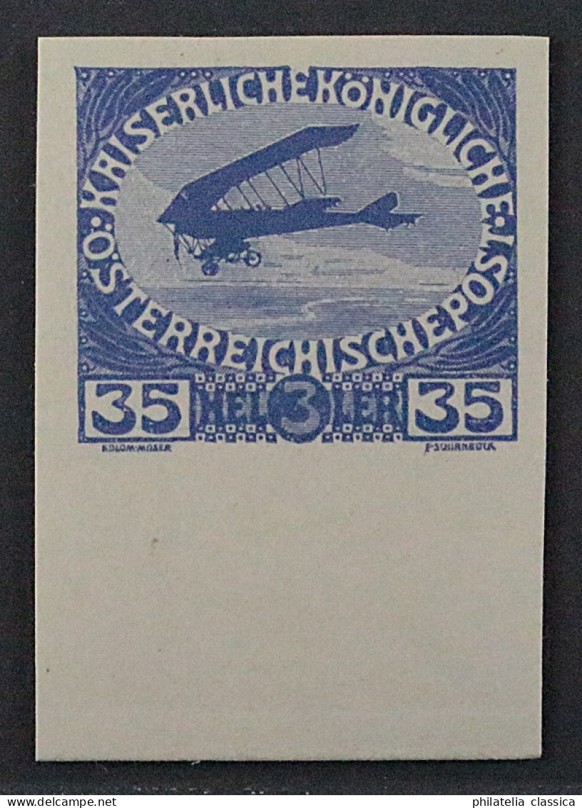 1915, ÖSTERREICH 184 U ** Kriegswaisenhilfe 35 H. UNGEZÄHNT, Postfrisch, 350,-€ - Neufs