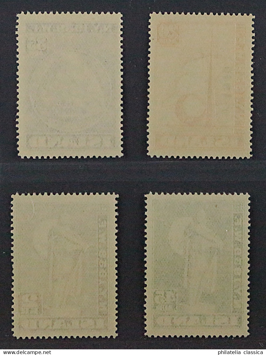 1940, ISLAND 218-21 ** Weltausstellung Aufdruck 1940, Postfrisch, 220,-€ - Ungebraucht