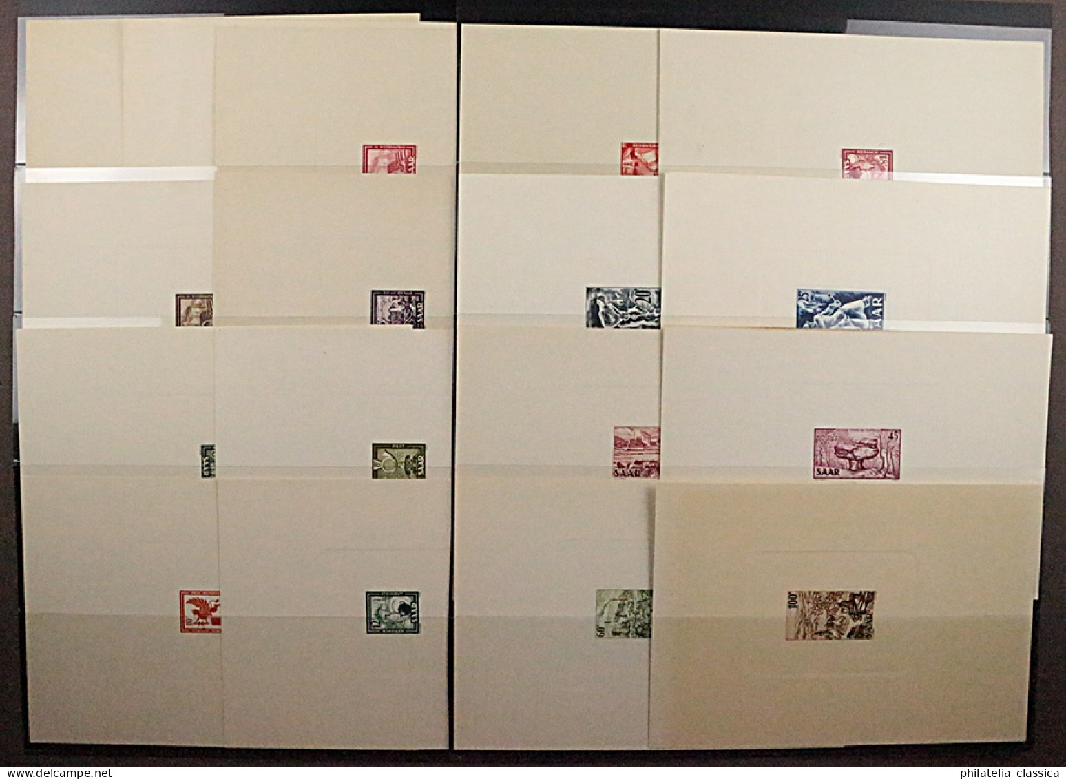 SAARLAND 272-88 M (*) MINISTERBLOCKS Komplette Serie, Winzige Auflage, 3950,-€ - Nuevos