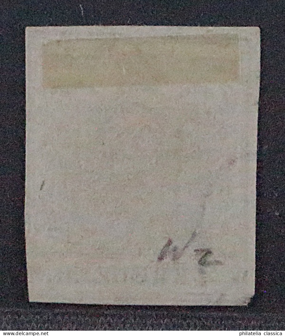 1850 Österreich  2 X,  2 Kr. Handpapier, ROTER STEMPEL, Attest BPP, KW 1500,- € - Oblitérés