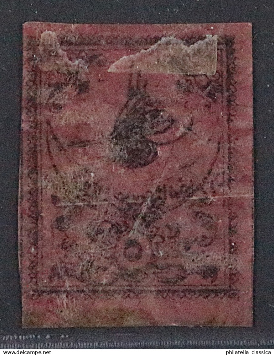 Türkei  4 II X *  5 Ghr. Schwarz Auf Rosa, Ungebraucht Originalgummi, KW 400,- € - Unused Stamps