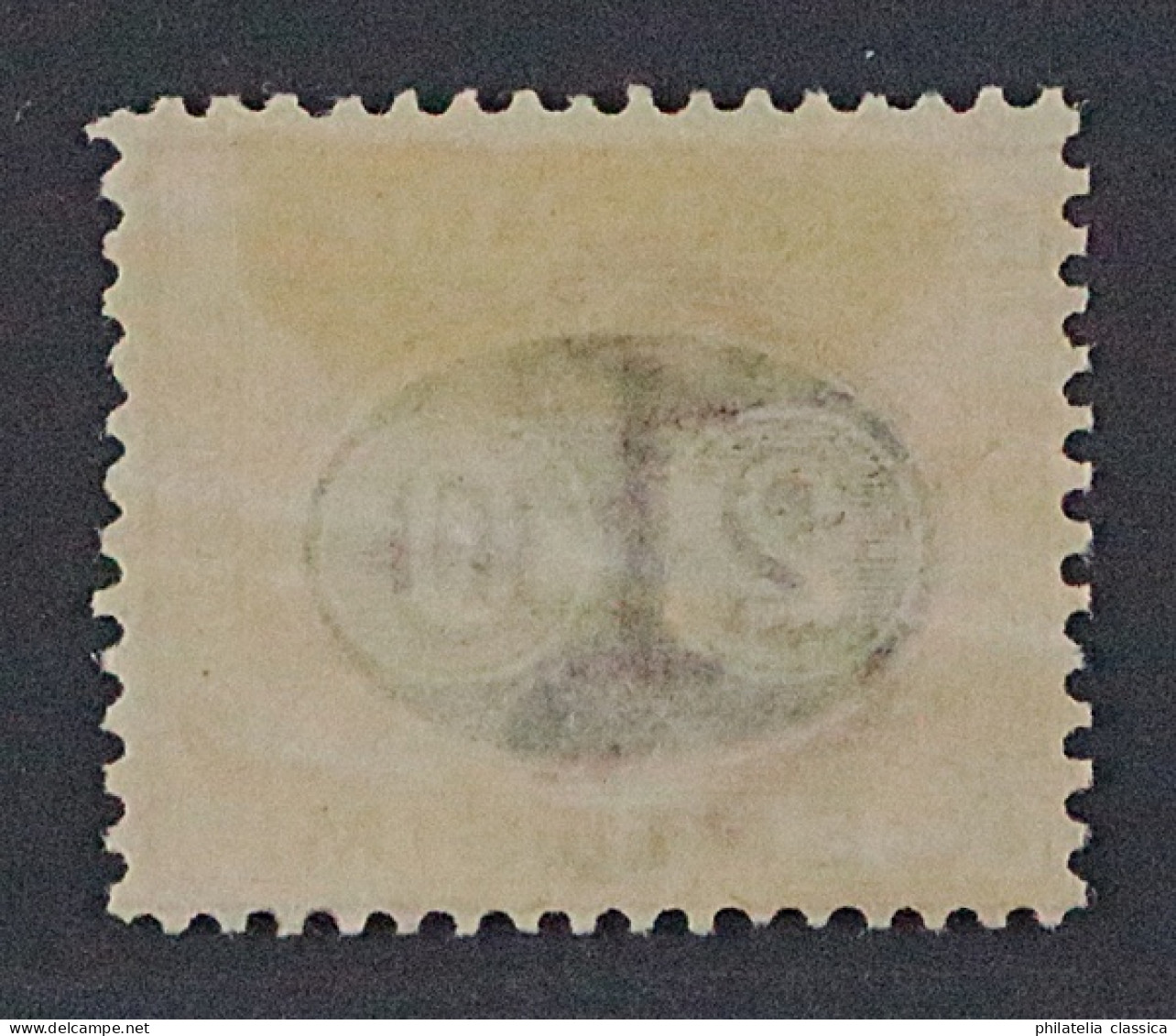 Italien 16 * 1890, Oval-Aufdruck 20 Cmi. Originalgummi, Zarte Falzspur, 500 € - Mint/hinged