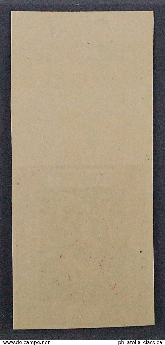 1922, SAAR Dienst 2 U ** 5 C. UNGEZÄHNT, Postfrisch, SELTEN, KW 220,-€ - Unused Stamps