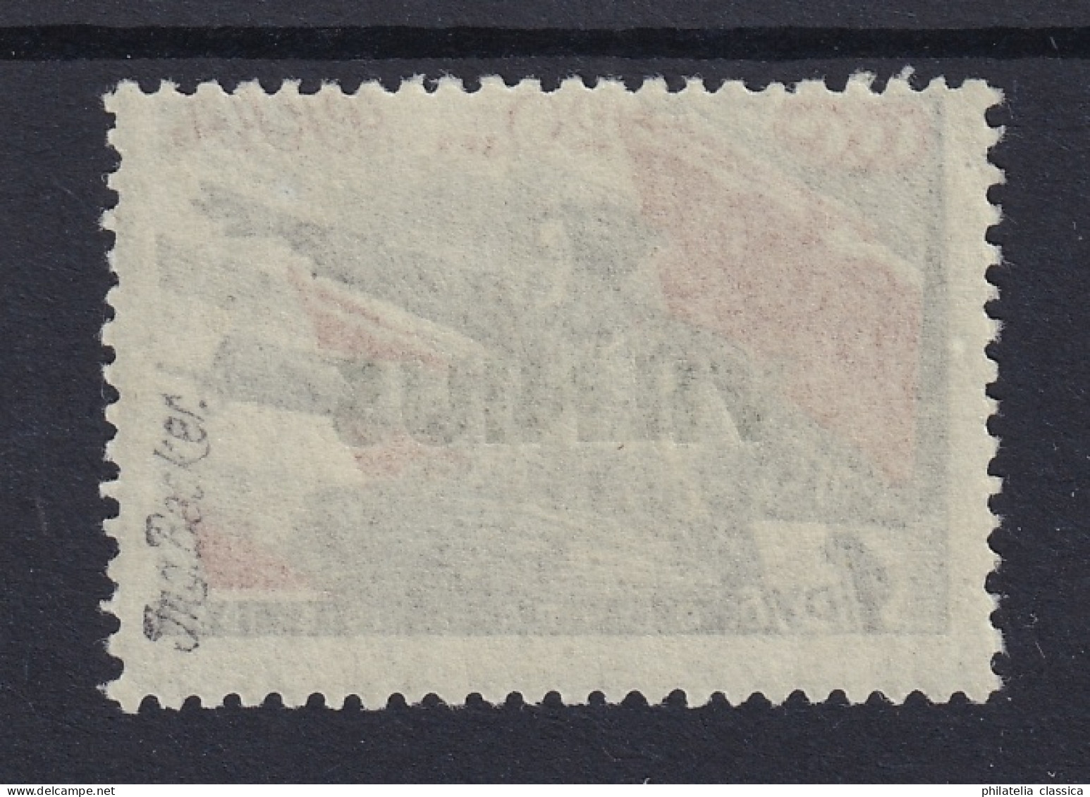 II. Weltkrieg LITAUEN 18 ** Vilnius 1 Rubel, Postfrisch, Fotoattest BPP, 2750,-€ - Besetzungen 1938-45