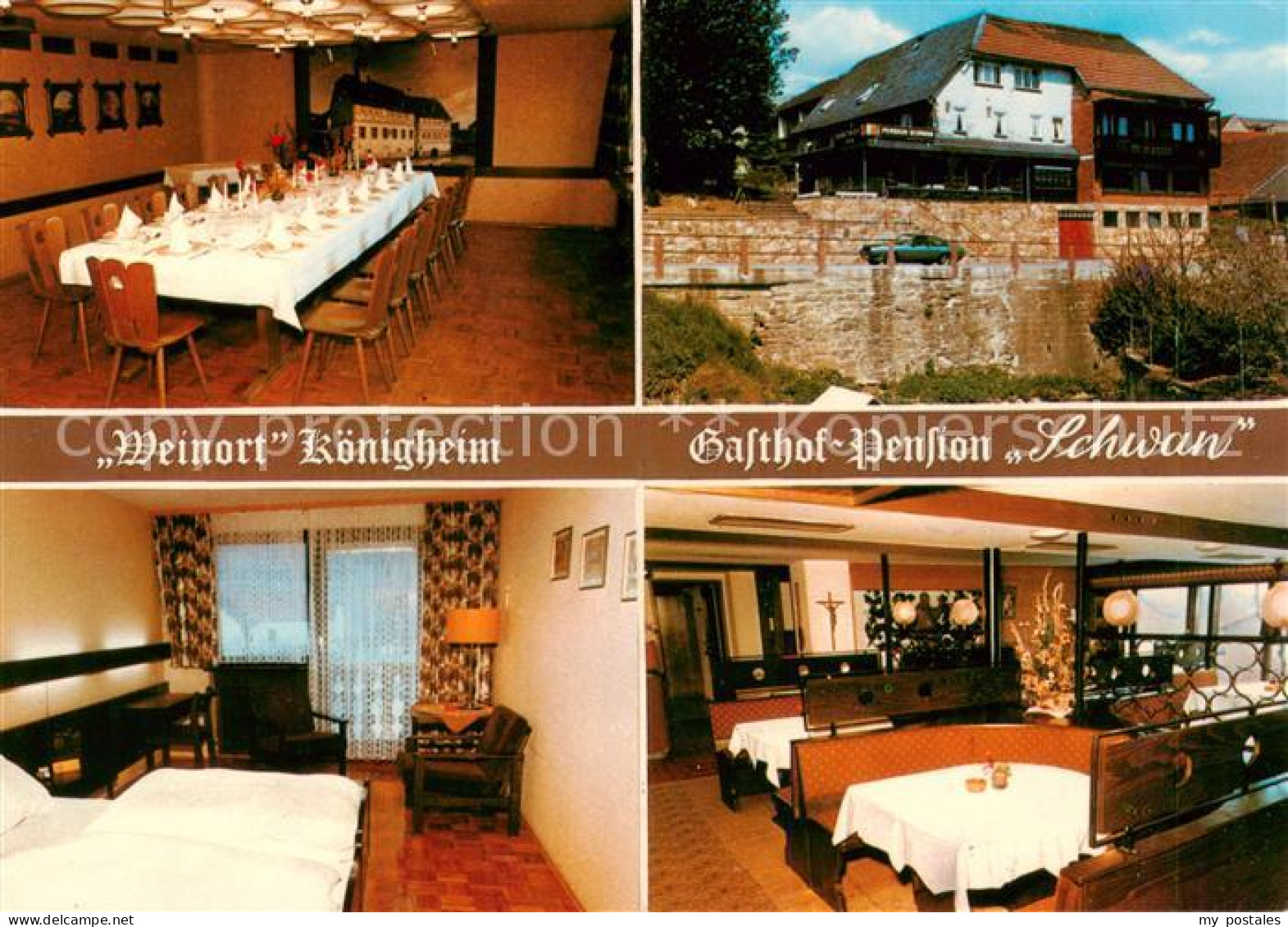 73866562 Koenigheim Gasthof Pension Schwan Gastraeume Zimmer Koenigheim - Sonstige & Ohne Zuordnung