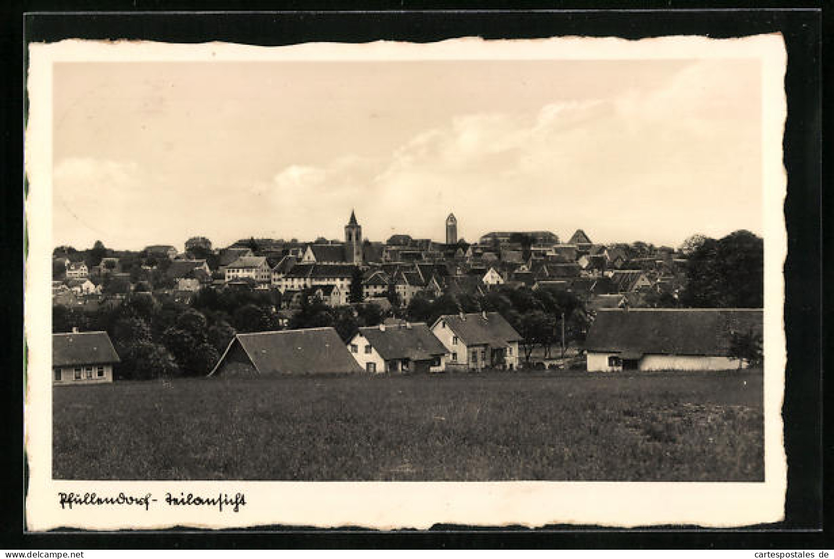 AK Pfullendorf, Teilansicht Mit Kirchen  - Pfullendorf