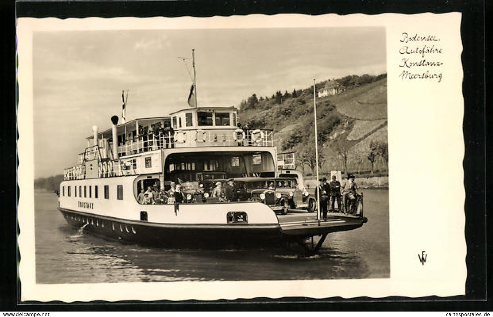 AK Autofähre Konstanz-Meersburg Auf Dem Bodensee  - Autres & Non Classés