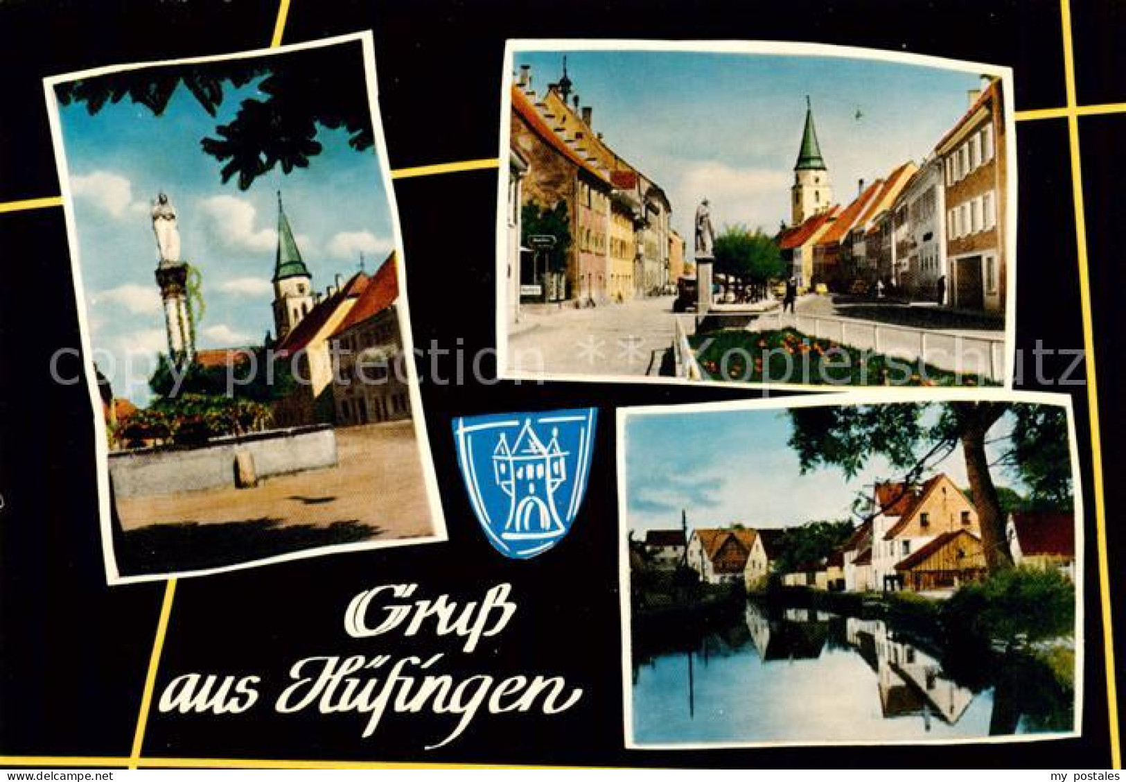 73866477 Huefingen Markt Kirche Fluss Huefingen - Other & Unclassified