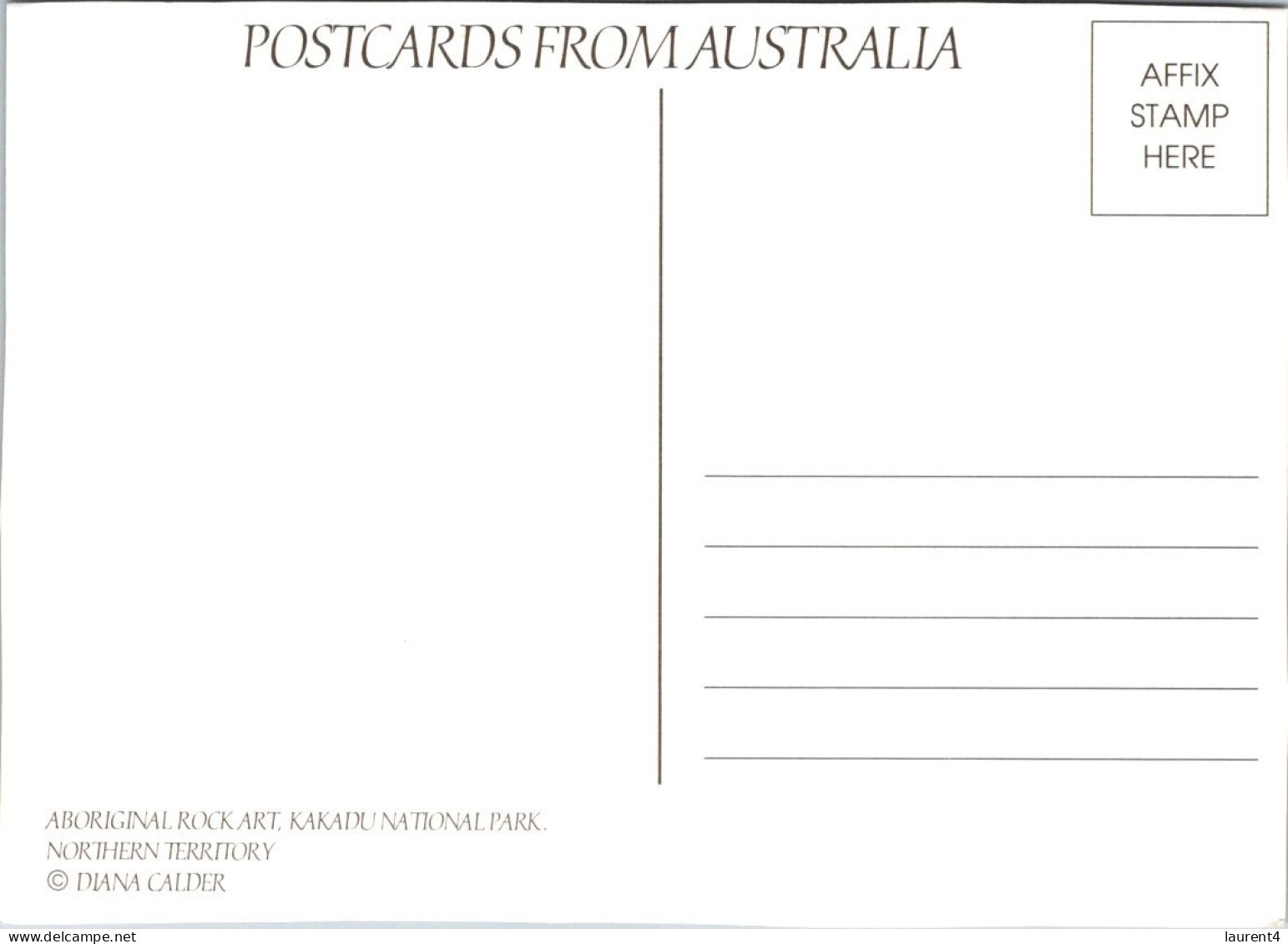 18-5-2024 (5 Z 26) Australia - NT - Kakadu Heritage (aboriginal Rock Painting) 2 Postcards - Malerei & Gemälde