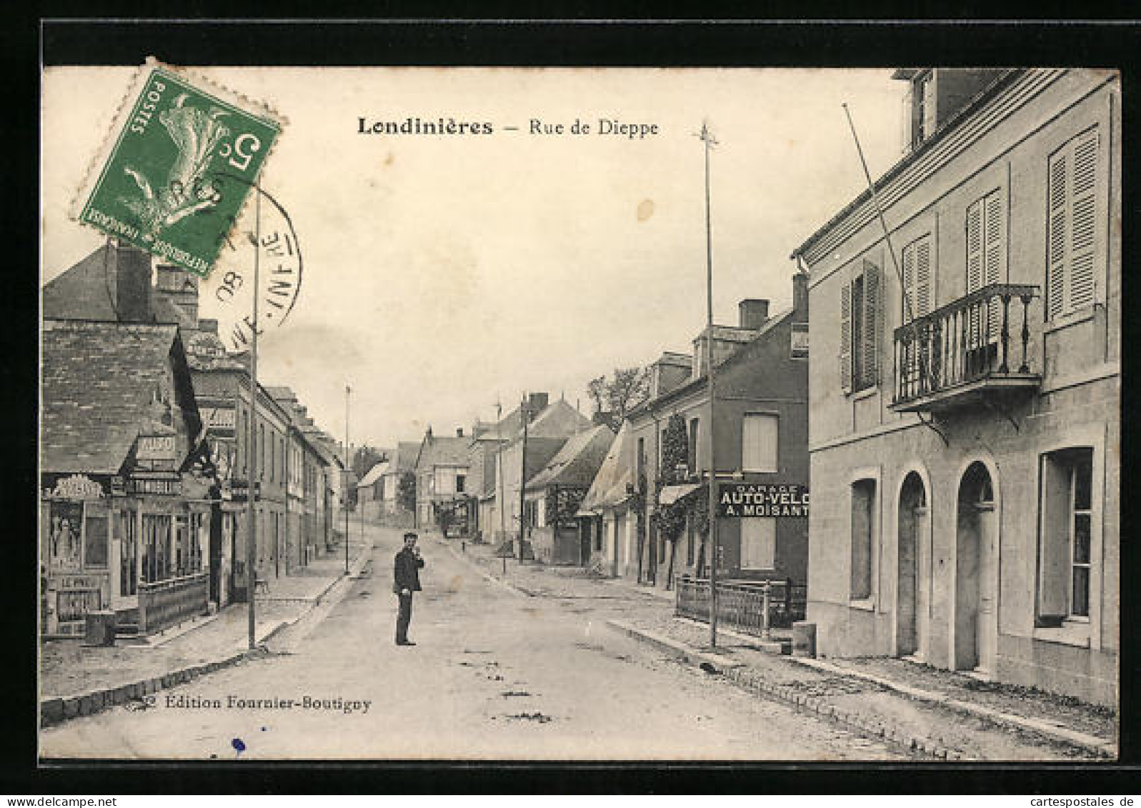 CPA Londinières, Rue De Dieppe  - Londinières