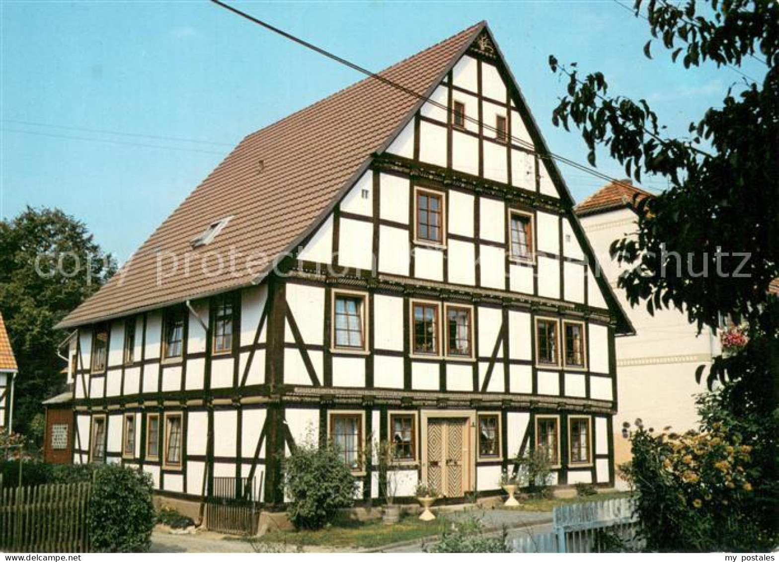 73758506 Oberweser Hessen Pension Haus Herwig Aussenansicht Fachwerkhaus Oberwes - Other & Unclassified