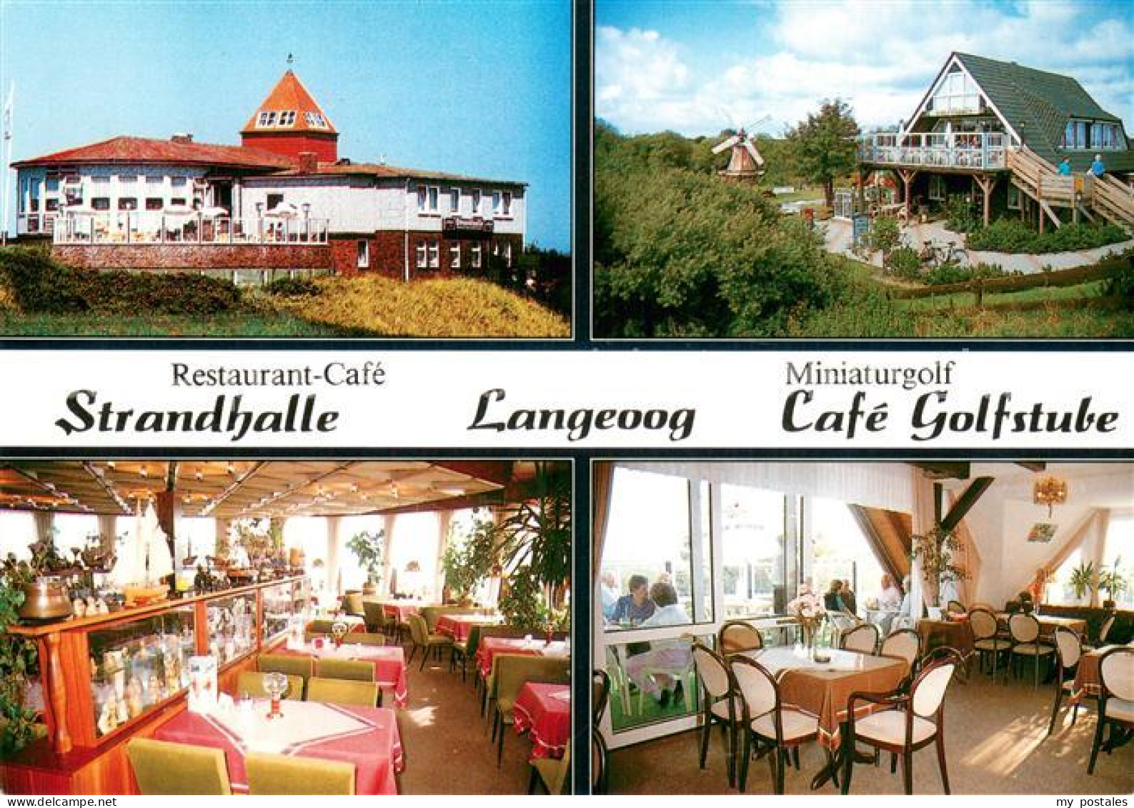 73758497 Langeoog Nordseebad Restaurant-Cafe Strandhalle M. Miniaturgolf Cafe- G - Langeoog