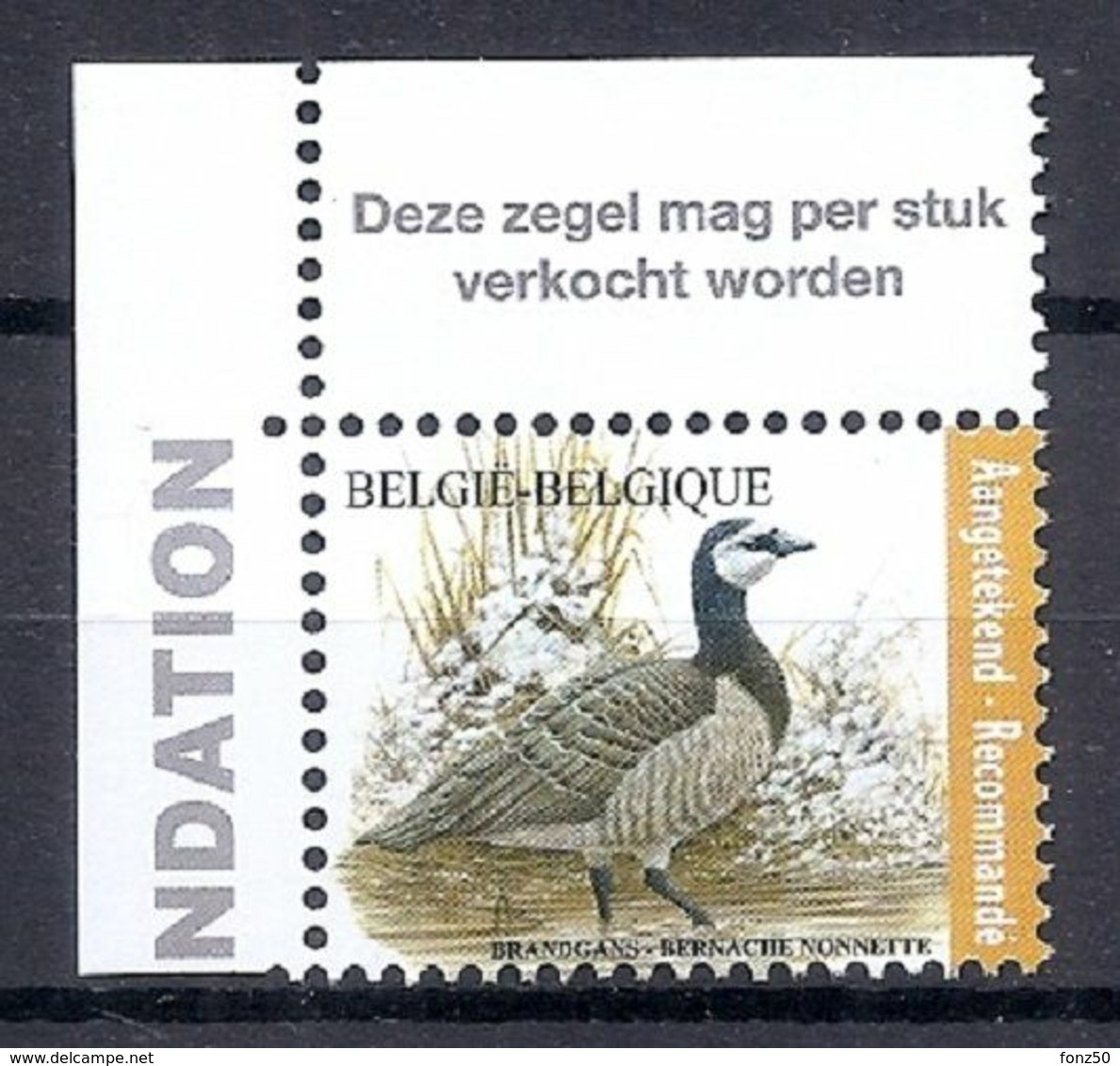 BELGIE * Buzin  2020  BRANDGZNS * AANTEKENPORT  Vlaamse Tekst * Postfris Xx - 1985-.. Birds (Buzin)