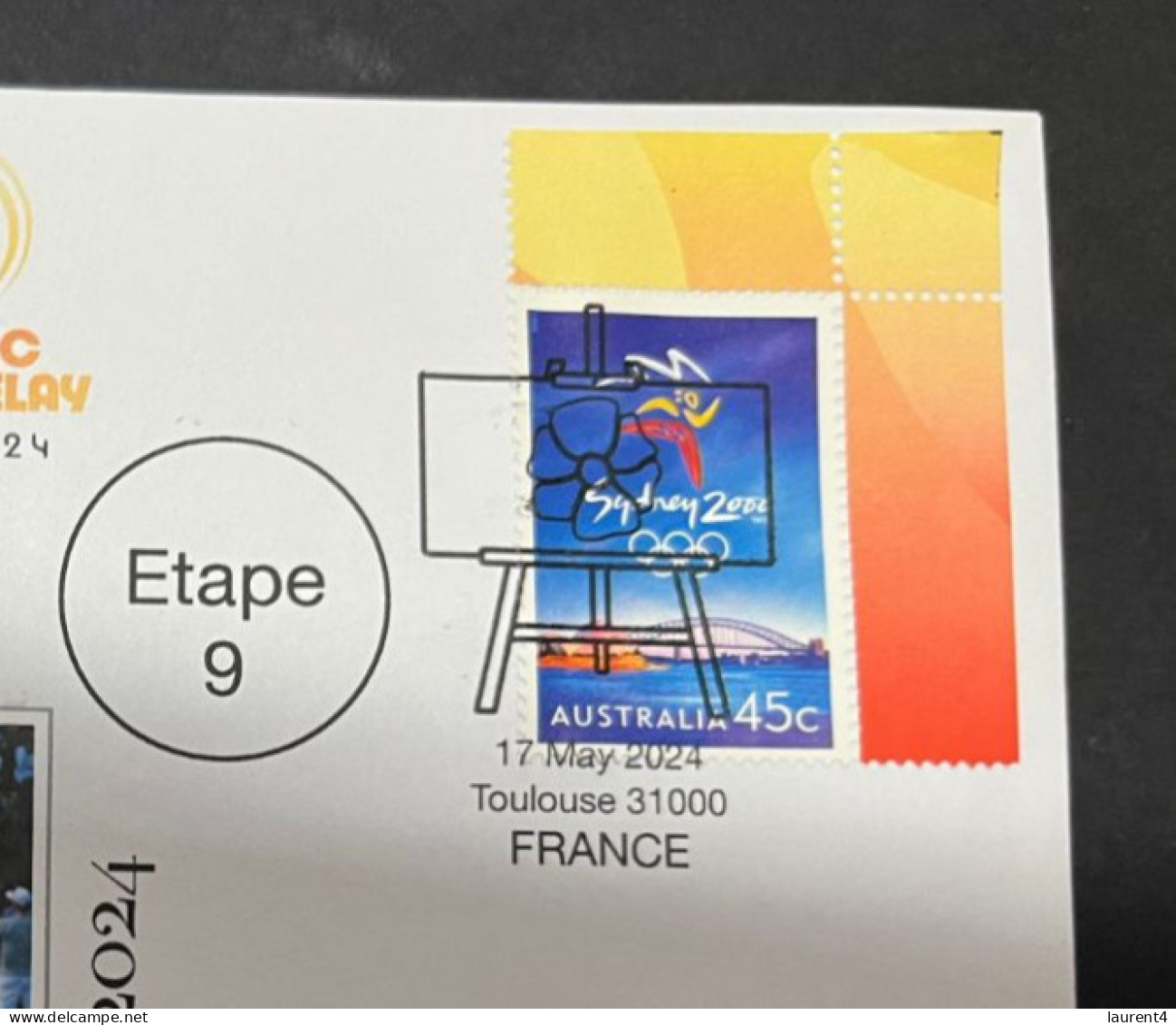 18-5-2024 (5 Z 27) Paris Olympic Games 2024 - Torch Relay (Etape 9) In Toulouse (17-5-2024) With OLYMPIC Stamp - Summer 2024: Paris