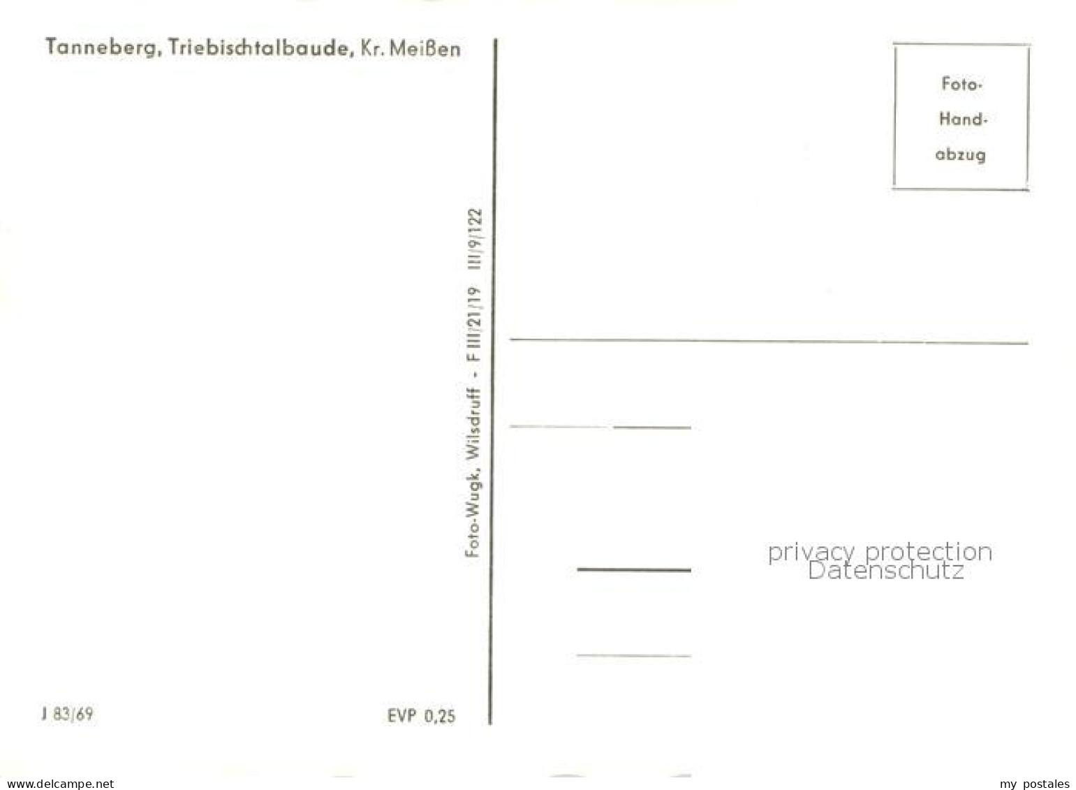 73758281 Tanneberg Triebischtal Triebischtalbaude Im Wald  - Other & Unclassified