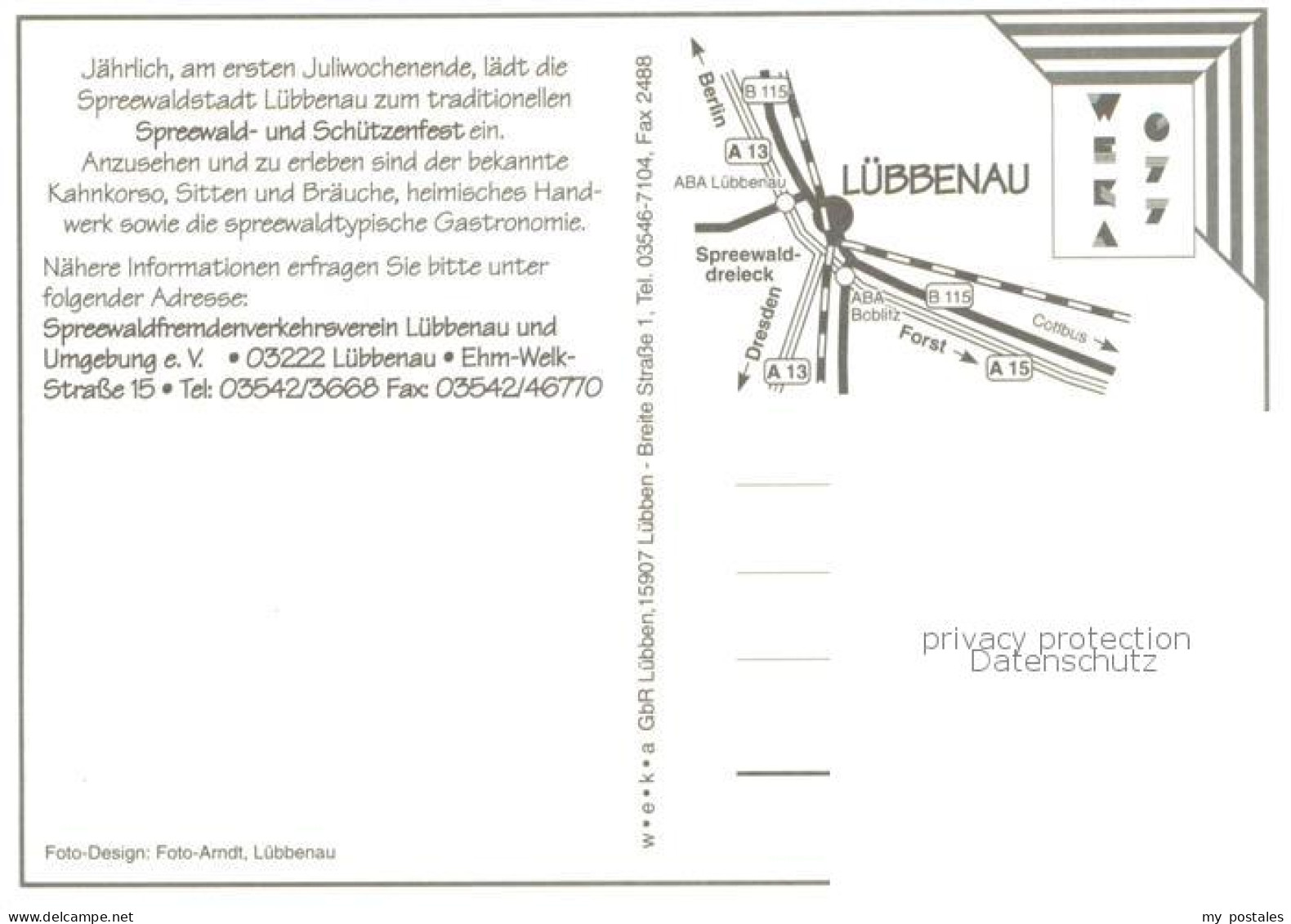 73758277 Luebbenau Spreewald Luebbenauer Spreewald- Und Schuetzenfest Luebbenau  - Autres & Non Classés