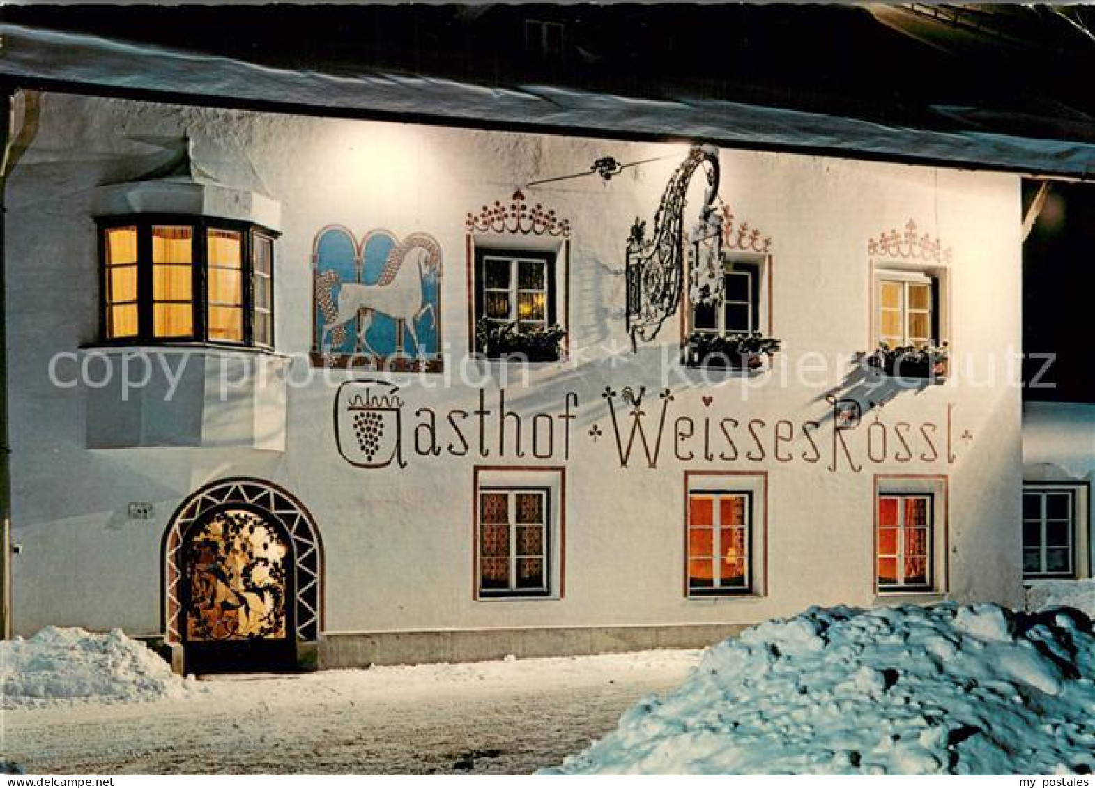 73758261 Gries Brenner Hotel Gasthof Weisses Roessl Nachtaufnahme Gries Brenner - Other & Unclassified