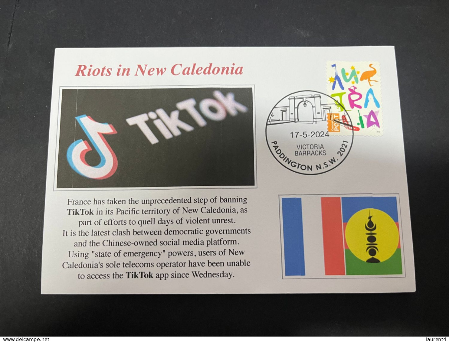 18-5-2024 (5 Z 27) (émeute) Riots In New Caledonia - TikTok Banning On The Island (olympic Flame 11-6 ?) - Other & Unclassified