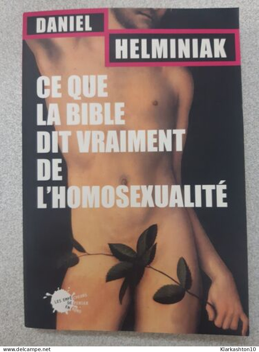 Ce Que La Bible Dit Vraiment De L'homosexualité - Sonstige & Ohne Zuordnung