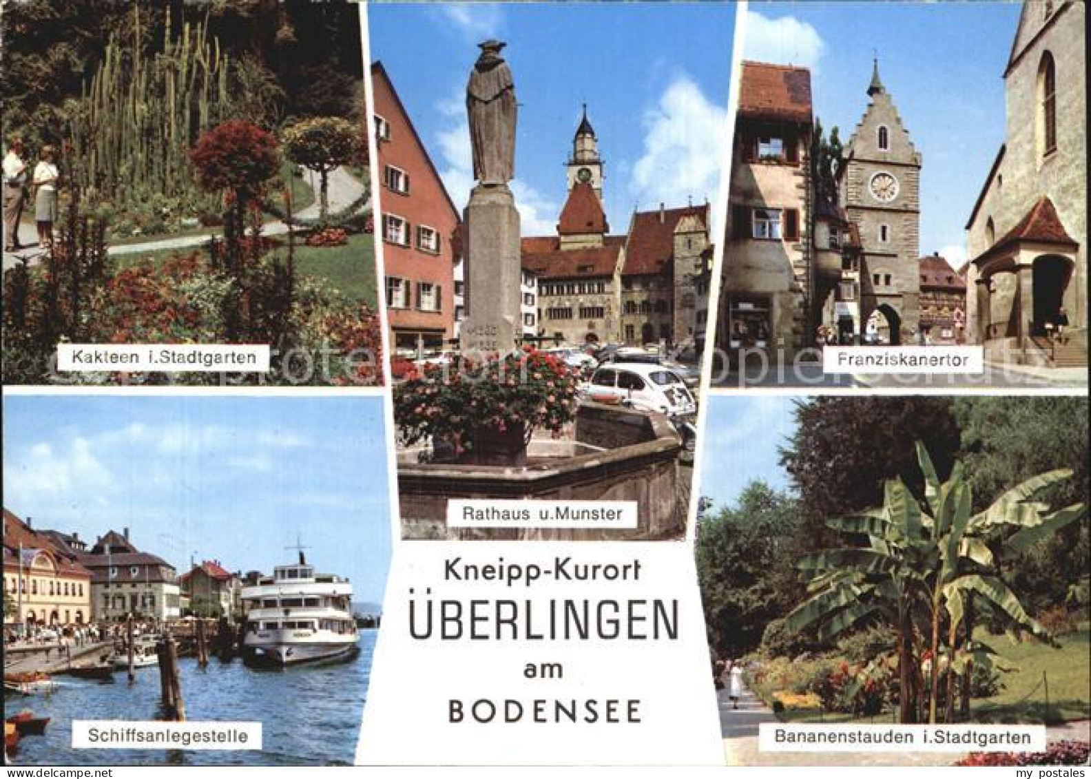 72613731 Ueberlingen Bodensee Stadtgarten Rathaus Muenster Franziskanertor Schif - Ueberlingen