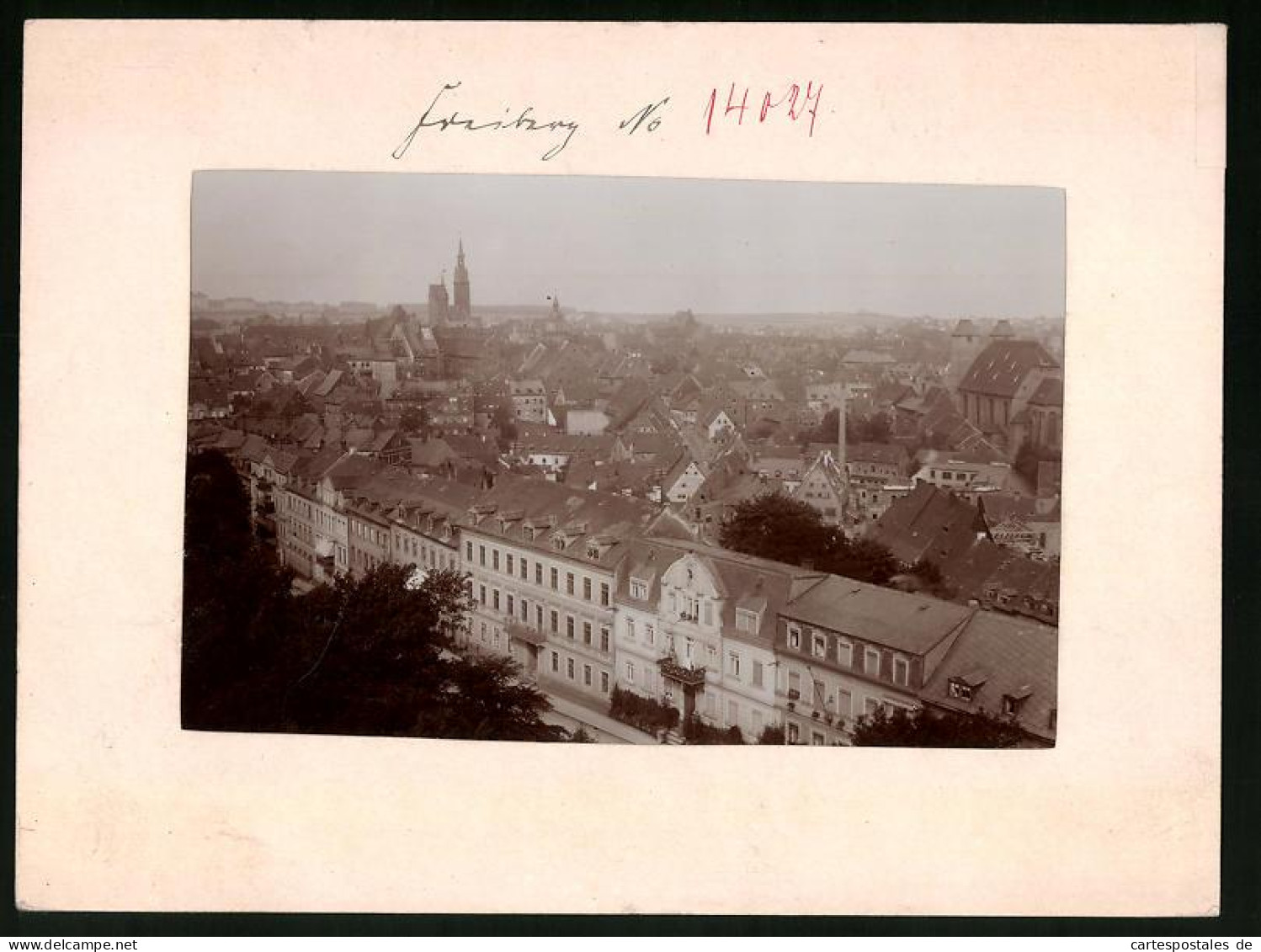 Fotografie Brück & Sohn Meissen, Ansicht Freiberg I. Sa., Blick Auf Die Stadt Von Der Jakobikirche  - Lieux