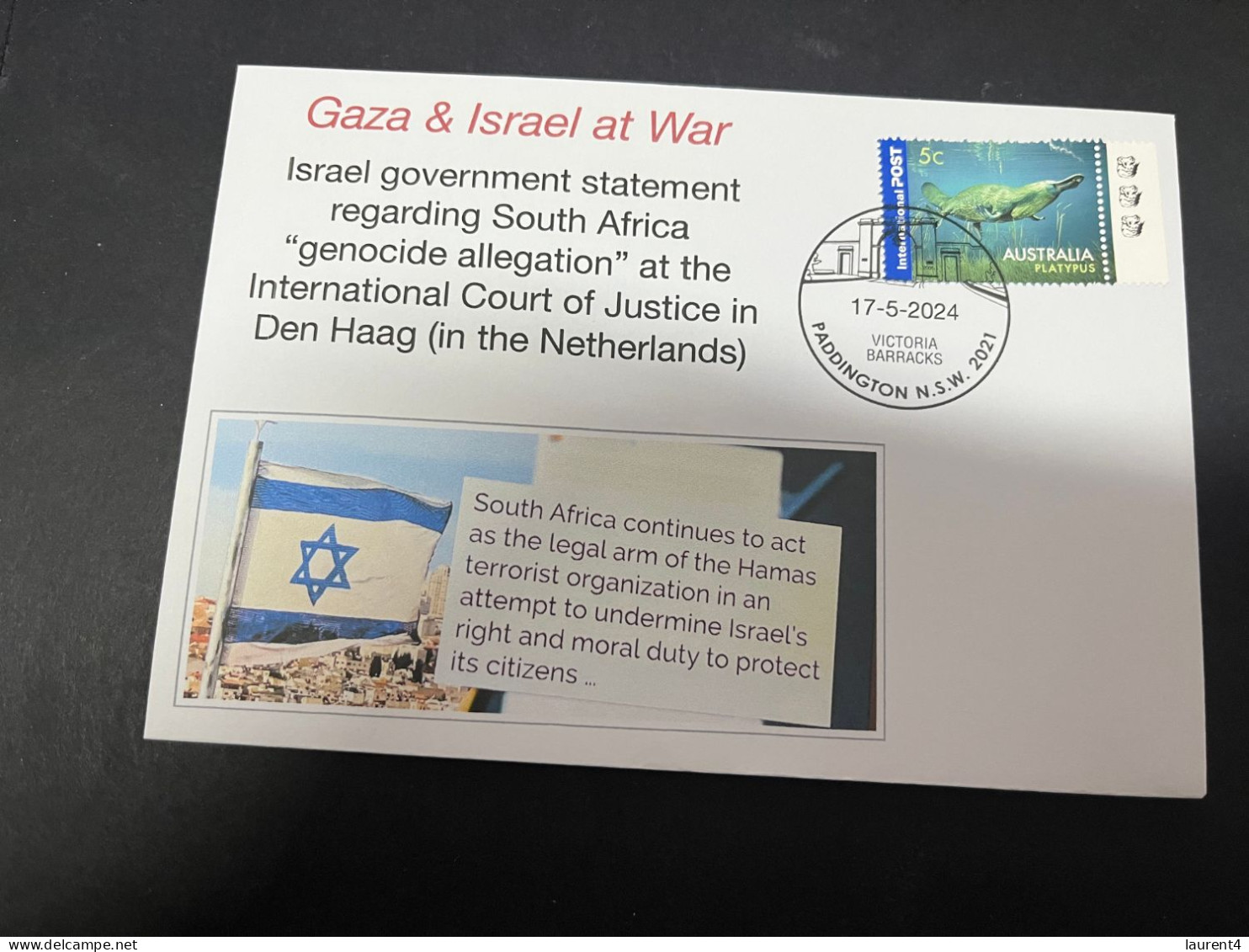 18-5-2024 (5 Z 27) GAZA War - Israel Government Statement Regarding South Africa "genocide Allegation" - Militares